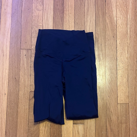 aerie Pants - high waisted crossover navy aerie leggings